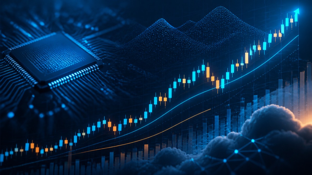 Editorial illustration comparing Nasdaq-100 and broader Nasdaq ETF exposure